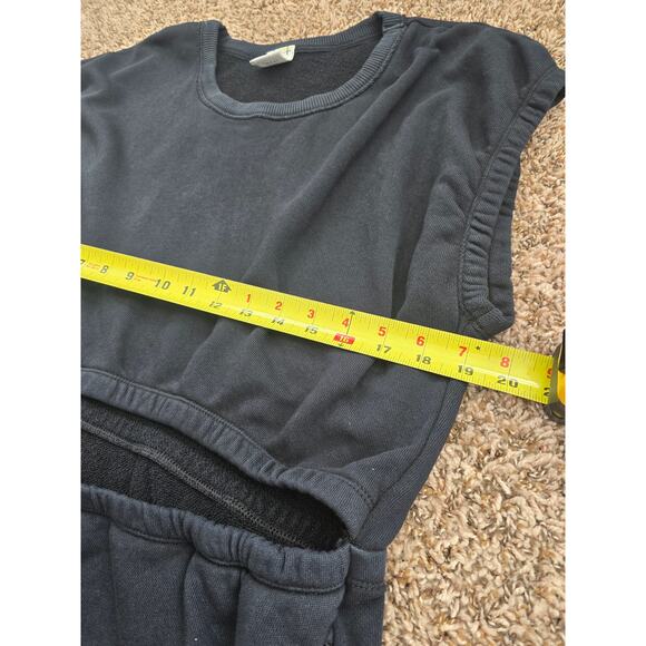 OFFLINE by Aerie Black Sweatshirt Dress XL Cotton Lounge Fit w/ Pockets Comfy - Picture 8 of 10